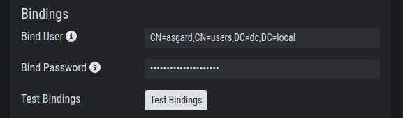 Configure the LDAP Bind User