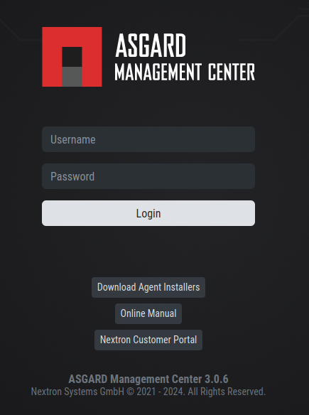 Download Agent Installers from Login Screen